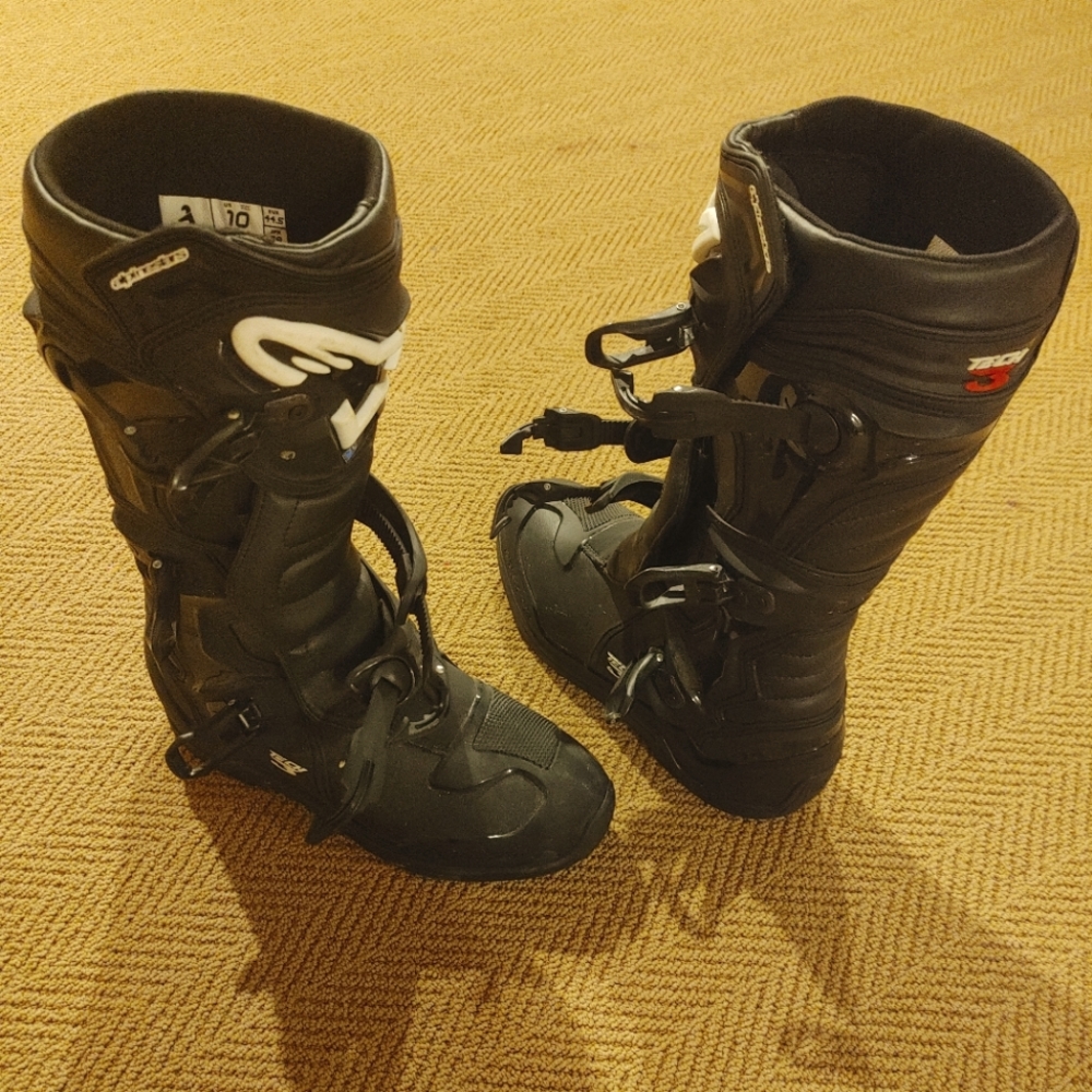 alpinestars tech 3 size 10 boots